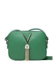 Valentino Torebka Divina VBS1R409G Zielony. Zielone listonoszki damskie Valentino, bez wzorów, ze skóry, bez dodatków. Za 209.99 zł.