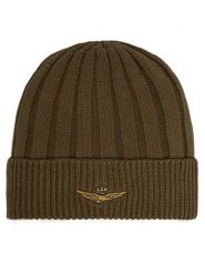 Aeronautica Militare Czapka 262CU0098UL00485 Zielony ciemny. Zielone rękawiczki męskie Aeronautica Militare, na zimę, bez wzorów, z bawełny. Za 179.99 zł.