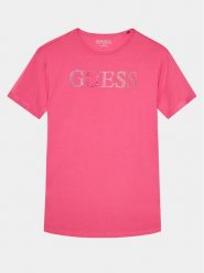 Guess T-Shirt J4GI38 J1314 Różowy Regular Fit. Czerwone t-shirty i topy dla dziewczynek Guess, z aplikacjami, z bawełny, bez ramiączek. Za 159.99 zł.