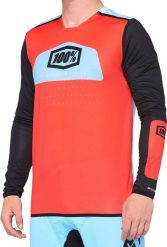 100% Koszulka męska 100% R-CORE X Jersey długi rękaw fluo red black roz. L (NEW). Czarne bluzki z długim rękawem męskie 100%, l, bez wzorów, z jersey, bez kaptura. Za 225.84 zł.