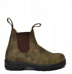 Blundstone Elastic Sided Boot Lined 585-RUSTIC Brązowe 48. Brązowe obuwie sportowe damskie Blundstone, bez wzorów. Za 747.29 zł.