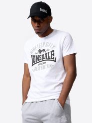 Koszulka Lonsdale Kilchoan. Czarne koszulki sportowe męskie Lonsdale, m, bez wzorów, z bawełny, bez kołnierzyka, bez ramiączek. Za 119.50 zł.