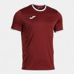 Koszulka do biegania męska Joma 104494672. Czerwone koszulki sportowe męskie Joma, m, bez wzorów, z materiału, bez kołnierzyka, bez ramiączek, do biegania. Za 141.00 zł.