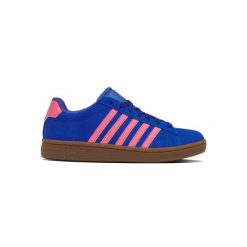 Sneakersy damskie K-swiss COURT TIEBRK II SDE na co dzień granatowe. Niebieskie obuwie sportowe damskie K-SWISS, bez wzorów, trekkingowe. Za 199.00 zł.