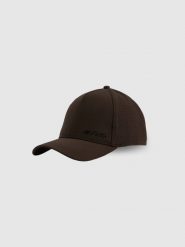 4F Czapka z daszkiem strapback uniseks 4F x Robert Lewandowski - brązowa S/M (58cm). Brązowe czapki i kapelusze męskie 4f, bez wzorów, z syntetyku, biznesowe. Za 89.99 zł.