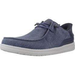 Buty SKECHERS SLIP-INS MELSON Niebieski. Niebieskie buty sportowe męskie Skechers, bez zapięcia. Za 490.00 zł.
