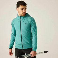 Męska kurtka Endurance: wodoodporna, wiatroodporna, elastyczna z kapturem. Niebieskie kurtki męskie Dare 2b, m, bez wzorów, z materiału, z kapturem. Za 279.99 zł.