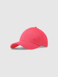 4F Czapka z daszkiem strapback uniseks - czerwona XS/S. Czerwone czapki i kapelusze damskie 4f, na lato, bez wzorów, z bawełny, sportowe. W wyprzedaży za 39.99 zł.