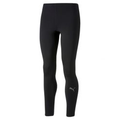 Spodnie męskie Puma RUN BRUSHED. Czarne spodnie materiałowe męskie Puma, m, bez wzorów, wizytowe. Za 152.99 zł.