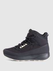 4F Buty zimowe śniegowce DCX dziewczęce - czarne 36. Czarne śniegowce dziewczęce 4f, z gumy, przed kolano, bez zapięcia. Za 299.99 zł.