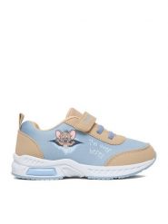 Tom & Jerry Sneakersy CEO-CP66-SS26-210WBTJ Niebieski. Niebieskie buty sportowe chłopięce Tom & Jerry, bez wzorów, z materiału, bez zapięcia. Za 89.99 zł.