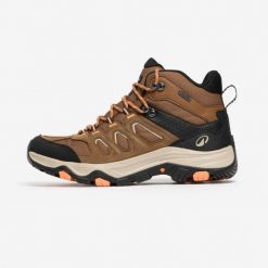 Buty turystyczne damskie Quechua MH500 wodoodporne. Brązowe obuwie sportowe damskie QUECHUA, bez wzorów, z kauczuku, outdoorowe. Za 339.99 zł.