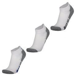 Skarpetki sportowe męskie 3pk Mens 1/2 Terry Q-White Socks. Białe skarpety męskie Skechers, bez wzorów, z materiału. Za 59.99 zł.