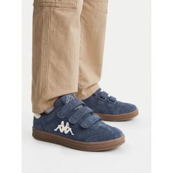 Sneakersy Kappa. Niebieskie trampki i tenisówki chłopięce Kappa, bez wzorów, bez zapięcia. Za 159.99 zł.