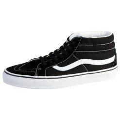 Vans Sk8-Mid, Czarny. Czarne trampki i tenisówki damskie Vans, bez wzorów, klasyczne, bez zapięcia. Za 334.80 zł.
