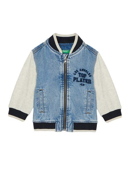 United Colors Of Benetton Kurtka bomber 2R76GN03R Niebieski Regular Fit. Niebieskie kurtki i płaszcze dla chłopców United Colors Of Benetton, bez wzorów, z bawełny, bez kaptura. Za 119.99 zł.