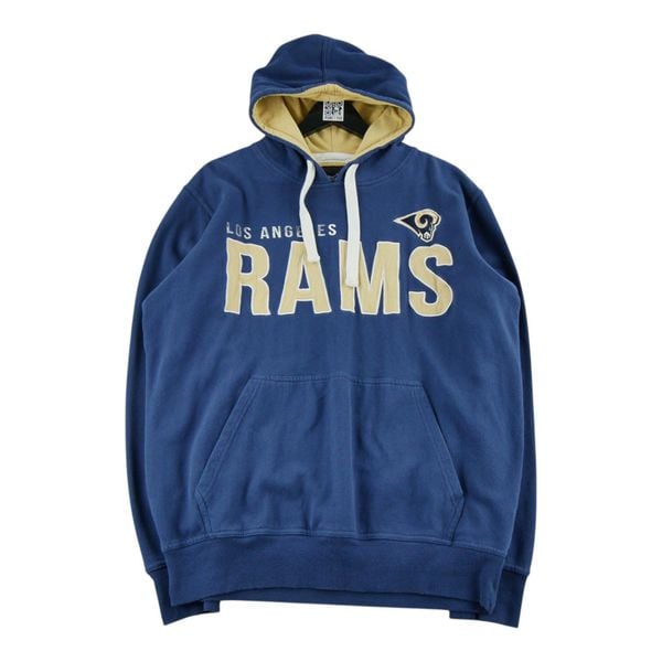 Second life - Bluza męska z kapturem NFL - Stan dobry. Niebieskie bluzy męskie NFL, l, bez wzorów, z kapturem, do piłki nożnej. Za 106.46 zł.