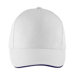 Czapka Z Daszkiem Z 5 Panelami Long Beach. Białe czapki i kapelusze damskie SOL'S, bez wzorów. Za 29.99 zł.