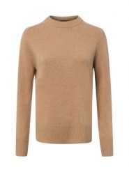 Franco Callegari Sweter z dzianiny merino Kobiety drobna dzianina brązowy, XXL. Brązowe swetry damskie Franco Callegari, xxl, bez wzorów, z dzianiny, bez kołnierzyka, bez ramiączek, bez kaptura. Za 299.95 zł.