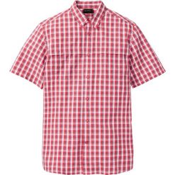 Koszula w kratę z naszywaną kieszonką na wys. piersi bonprix czerwony w kratę. Koszule męskie marki bonprix. Za 74.99 zł.