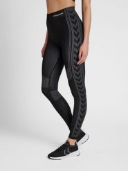 Damskie legginsy ze średnim stanem Hummel Shaping. Czarne legginsy damskie Hummel, xs, bez wzorów, z dzianiny. Za 168.00 zł.