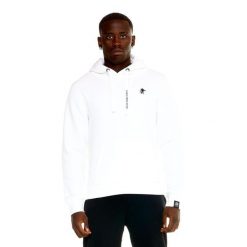 Męska bluza z kapturem Leone, miękka basic. Białe buty sportowe męskie LEONE 1947 APPAREL, z tkaniny, bez zapięcia, na fitness i siłownię. W wyprzedaży za 182.75 zł.