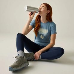 Damska koszulka Fingal Stretch. Białe t-shirty damskie Regatta, l, bez wzorów, z materiału, bez kołnierzyka. Za 109.99 zł.