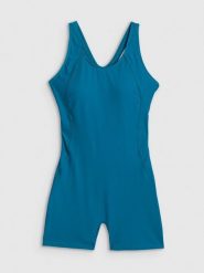 4F Kostium kąpielowy jednoczęściowy damski - turkusowy XL. Niebieskie kostiumy jednoczęściowe damskie 4f, xl, bez wzorów, z materiału, do pływania. Za 149.99 zł.