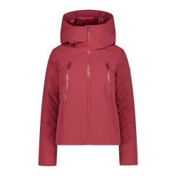 Damska kurtka z kapturem CMP. Czerwone kurtki sportowe damskie CMP, bez wzorów, z kapturem, trekkingowe. Za 670.00 zł.