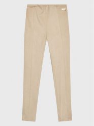 Guess Legginsy J1BB14 WE0L0 Beżowy Slim Fit. Brązowe legginsy dla dziewczynek Guess, z aplikacjami, z syntetyku. Za 169.99 zł.