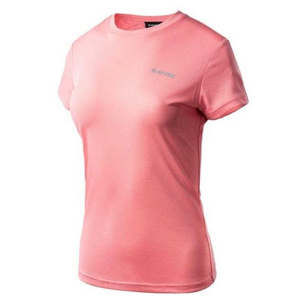 T-shirt Damski Burma II. Czerwone t-shirty damskie Hi-tec, l, bez wzorów, z materiału, bez kołnierzyka. Za 39.64 zł.