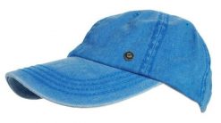 Letnia Męska Czapka z Daszkiem, Regulowane Zapięcie, Turkusowa. Niebieskie czapki i kapelusze męskie Pako Jeans, na lato, bez wzorów, z bawełny. Za 49.00 zł.