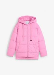 Kurtka pikowana oversize. Szare kurtki damskie bonprix, bez wzorów, bez kaptura. Za 219.99 zł.