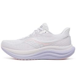 Buty Do Biegania Saucony Triumph 23 Dorosłych. Białe obuwie sportowe damskie Saucony, bez wzorów, do biegania. W wyprzedaży za 639.50 zł.