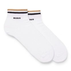 Skarpety krótkie BOSS. Białe skarpety męskie Boss, bez wzorów. Za 59.99 zł.