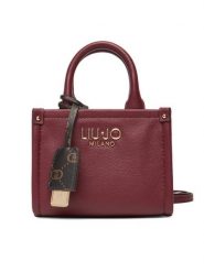 Liu Jo Torebka Esc XS Tote AF5102 E0058 Bordowy. Czerwone torebki do ręki damskie Liu Jo, bez wzorów, ze skóry, bez dodatków. Za 489.99 zł.