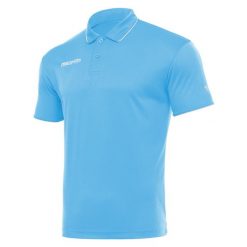Polo Macron Draco. Niebieskie koszulki polo męskie Macron, m, bez wzorów, bez ramiączek. Za 181.00 zł.