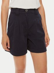 HUGO Szorty materiałowe Hanicola-1-D 50489969 Granatowy Relaxed Fit. Niebieskie szorty damskie Hugo, bez wzorów, z bawełny. Za 429.99 zł.