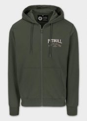 Bluza męska Pitbull rozpinana z kapturem TROUBLEMAKER. Zielone bluzy męskie PITBULL, m, bez wzorów, z bawełny, z kapturem. Za 199.99 zł.