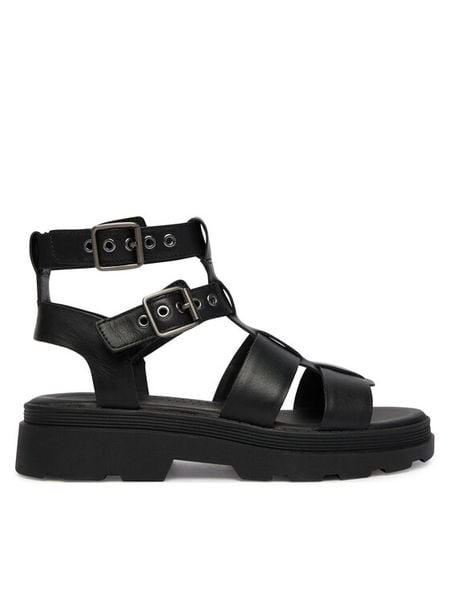 Clarks Sandały Orinoco3 Cove 26186087 Czarny. Czarne sandały damskie Clarks, bez wzorów, ze skóry, bez obcasa, na płaskiej podeszwie, bez zapięcia. Za 332.99 zł.