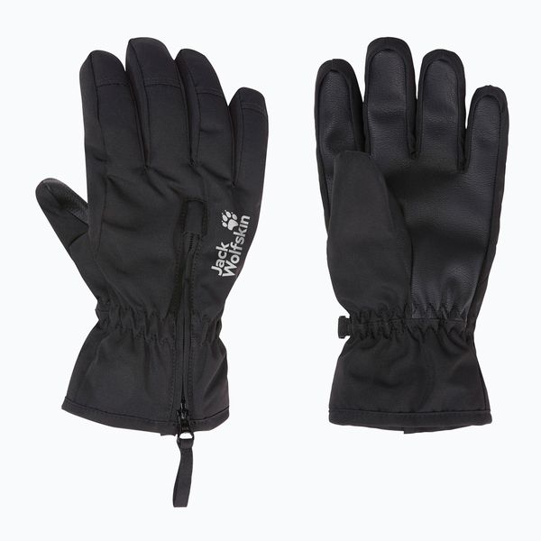 Rękawiczki trekkingowe dziecięce Jack Wolfskin Easy Zip. Czarne rękawiczki dziecięce Jack Wolfskin, bez wzorów. Za 139.99 zł.