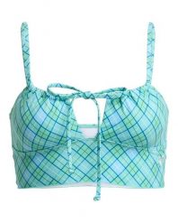 Top typu tank dla Kobiety PRINTED ESSENTIALS Zielony. Zielone topy damskie Roxy, s, bez wzorów, z elastanu, bez kołnierzyka, bez ramiączek. Za 169.99 zł.