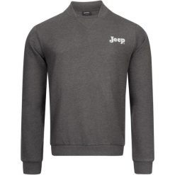Jeep Męska Bluza Bomber Neck XL - Styl i Komfort. Bluzy męskie Jeep, m, bez wzorów, z bawełny, bez kaptura. Za 207.99 zł.