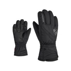 Rękawiczki dziecięce Ziener Loriko AS Glove Junior. Czarne rękawiczki dziecięce Ziener, bez wzorów. Za 85.99 zł.