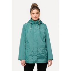 Damskie Kurtka przeciwwiatrowa HYPRAR hydrofobowa kaptur. Niebieskie kurtki damskie Ulla Popken, plus size, bez wzorów, z materiału, bez kaptura. W wyprzedaży za 383.99 zł.