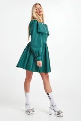 Sukienka z kołnierzykiem bebe CUSTOMMADE. Sukienki damskie Custommade, bez wzorów, bez kołnierzyka, bez ramiączek. W wyprzedaży za 487.60 zł.