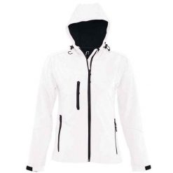 Kurtka Damska Replay Soft Shell. Białe kurtki sportowe damskie SOL'S, s, bez wzorów, bez kaptura, trekkingowe. Za 281.99 zł.