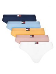 Tommy Hilfiger Komplet 5 par stringów UW0UW05642 Kolorowy. Stringi damskie Tommy Hilfiger, l, bez wzorów, z bawełny. Za 219.99 zł.