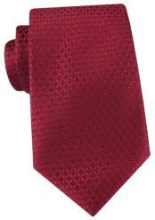 Krawat w Kolorze Głębokiej Czerwieni, z Drobnym Wzorkiem - Alties. Czerwone krawaty i muchy Alties, bez wzorów, z tkaniny, eleganckie. Za 55.00 zł.