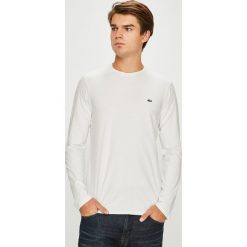 Lacoste - Longsleeve. Szare bluzki z długim rękawem męskie Lacoste, z bawełny, z okrągłym kołnierzem. W wyprzedaży za 199.90 zł.